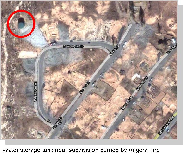 Tank at Angora fire